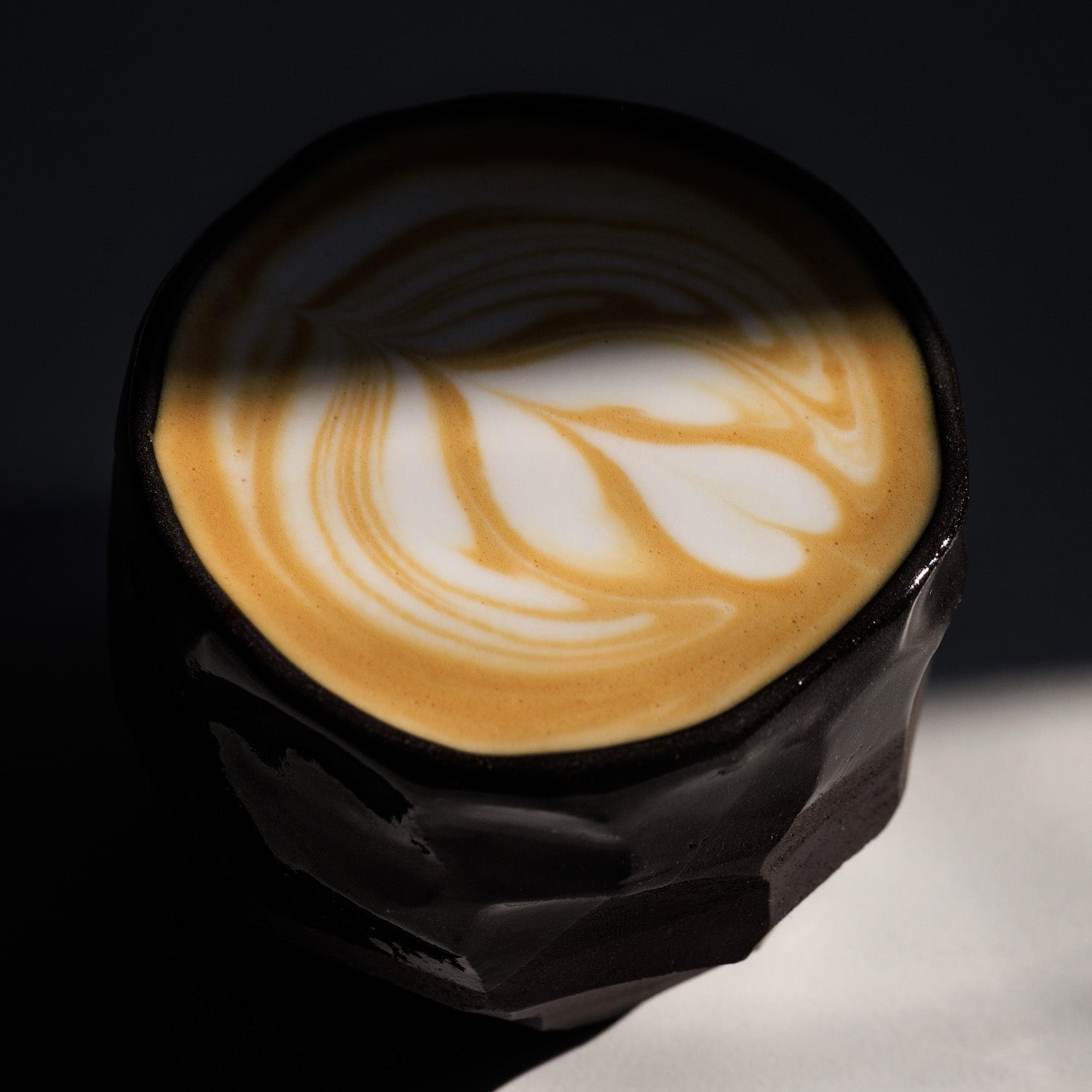 Coffee cup on table