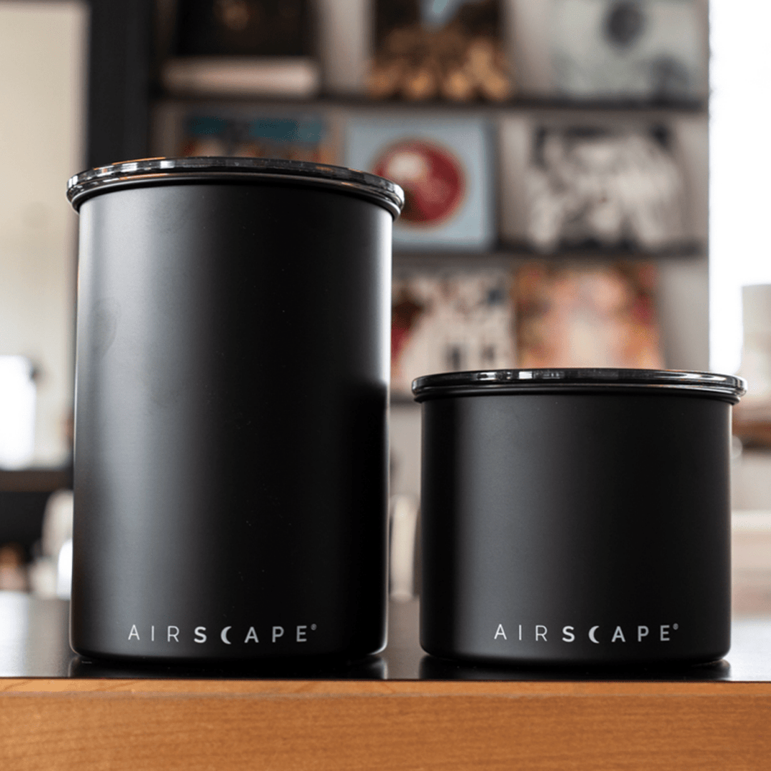Barattoli Airscape 1800 ml e 950 ml in nero opaco
