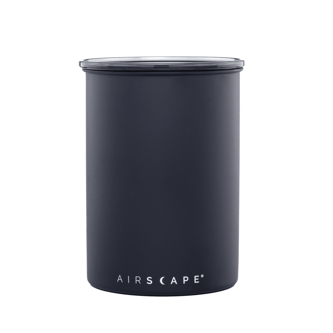 Contenitore caffè Airscape 1800 ml nero opaco con coperchio fumé