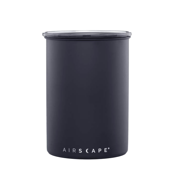 Contenitore caffè Airscape 1800 ml nero opaco con coperchio fumé