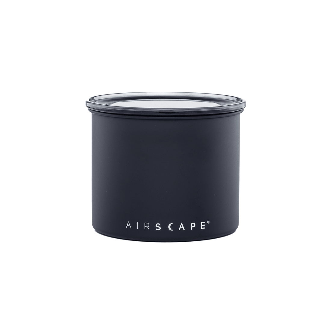 Barattolo caffè Airscape 950 ml nero opaco con coperchio fumé