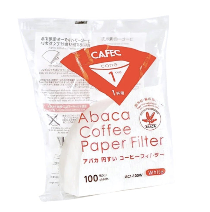Cafec Abaca Cone Shaped Paper Filters 01 (100 pcs) - Bean Bros.