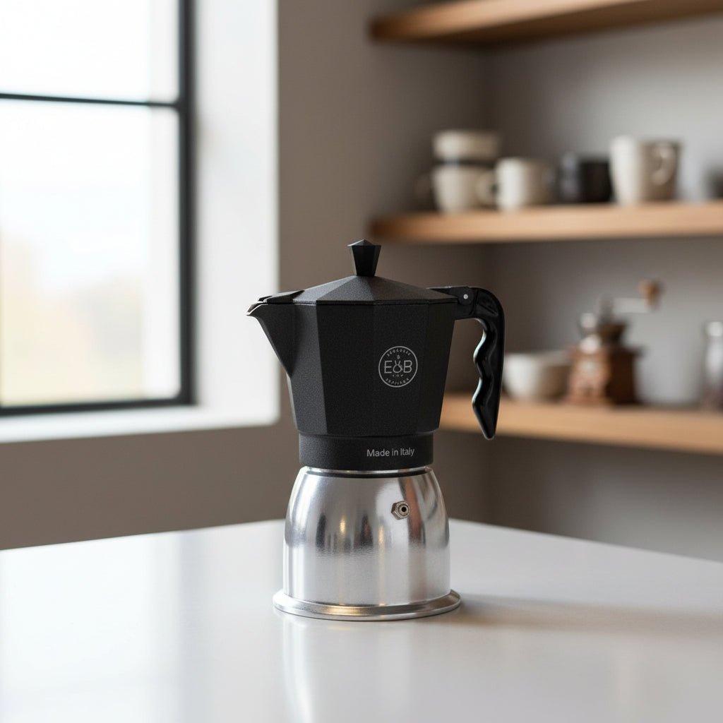 E&B Lab - Induction Moka Pot - 3 Cup - Bean Bros.