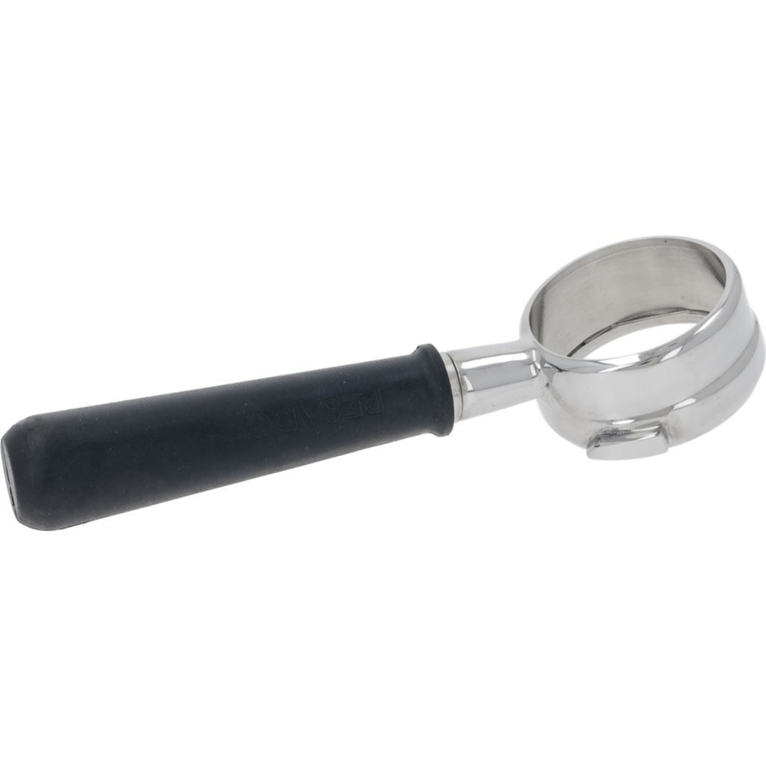 Filter Holder Bottomless PESADO - Stainless Steel with rubber handle - Bean Bros.