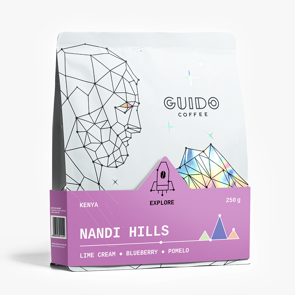 Confezione da 250 g di Kenya Nandi Hills, lavorazione naturale, tostato da Guido