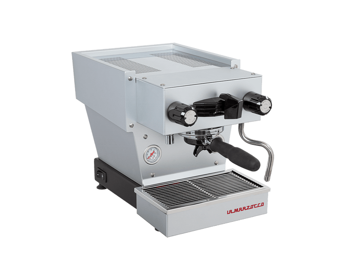 La Marzocco Linea Micra Grigio chiaro, vista di tre quarti