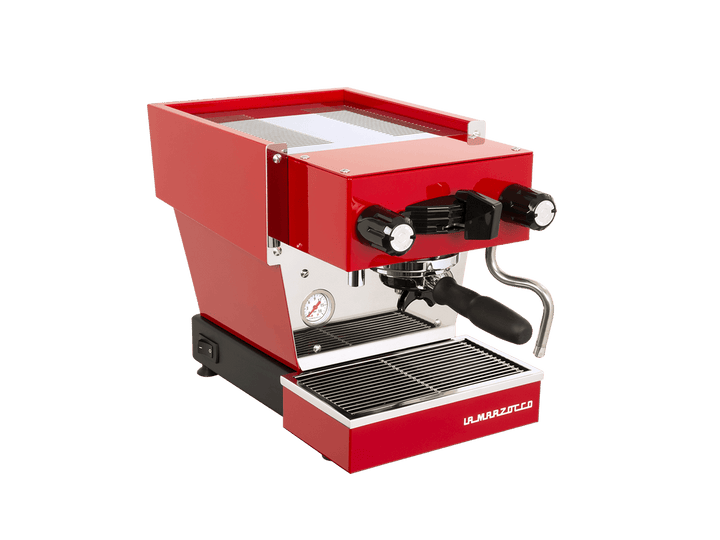 La Marzocco Linea Micra Rossa, vista di tre quarti