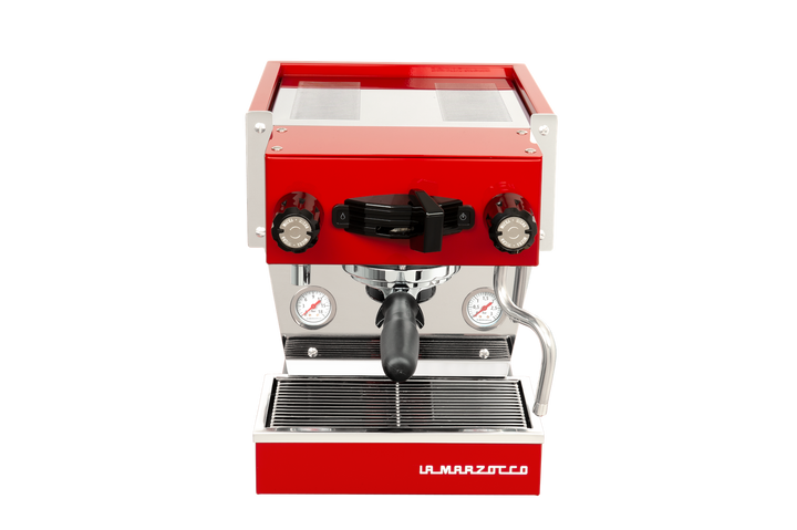 La Marzocco Linea Micra Rossa, vista frontale con portafiltro