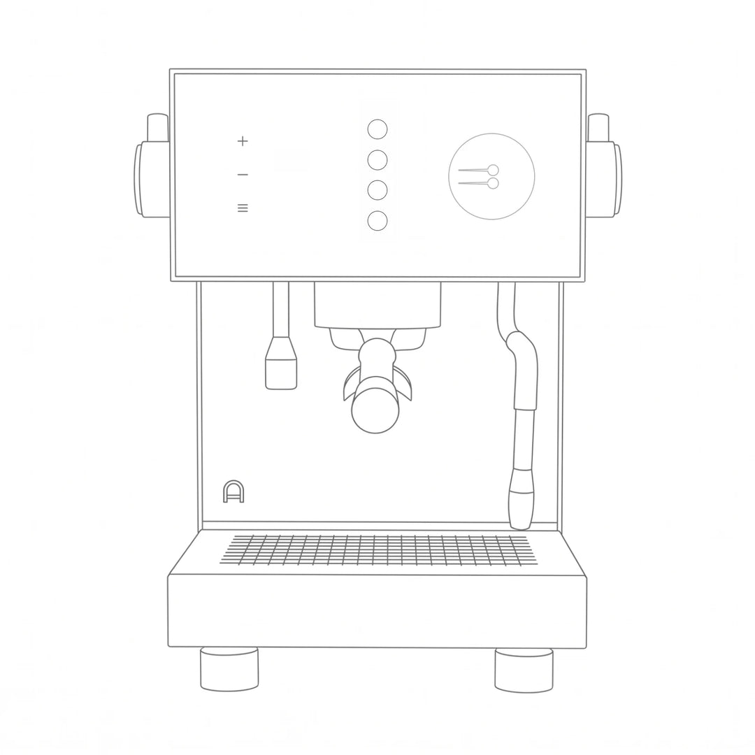 Disegno tecnico dell'Arkel Tide, frontale compatto 340 × 410 mm