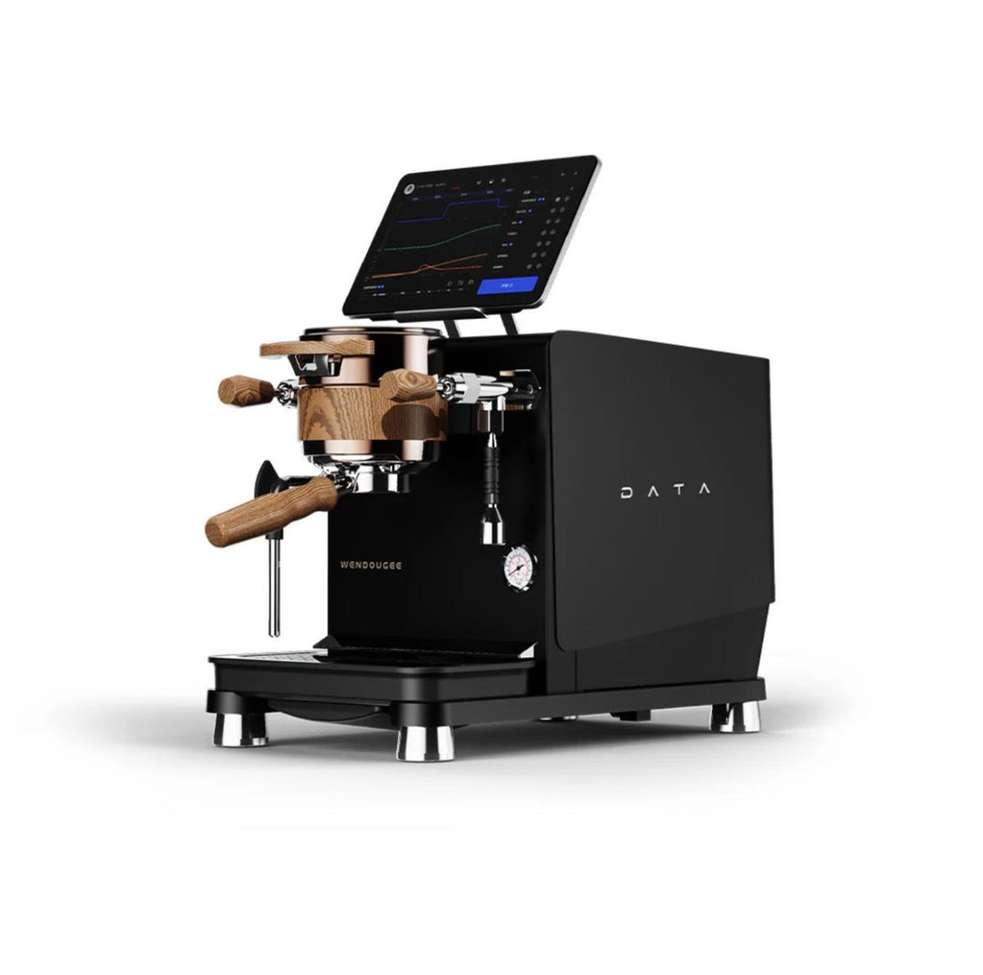 Wendougee Data S Espresso Machine - Black / Gold - Bean Bros.