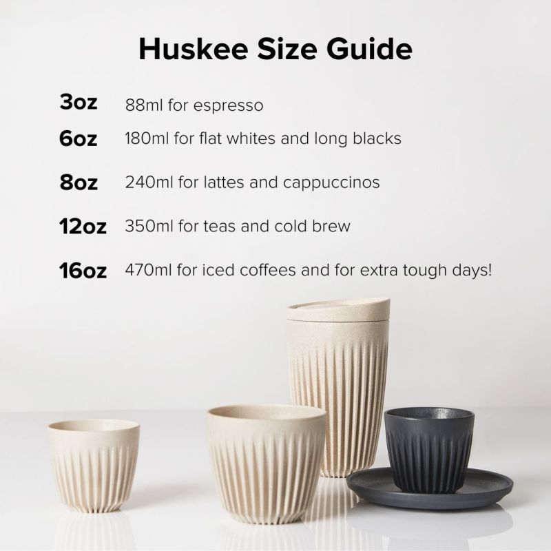 Huskee 3oz Espresso Cup - Natural Set of 2 - Bean Bros.