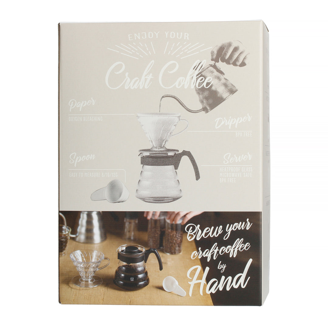 Hario V60 Coffee Maker Set Dripper + Server + Filters