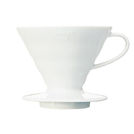 Hario V60-02 Gocciolatore per caffè in ceramica bianco