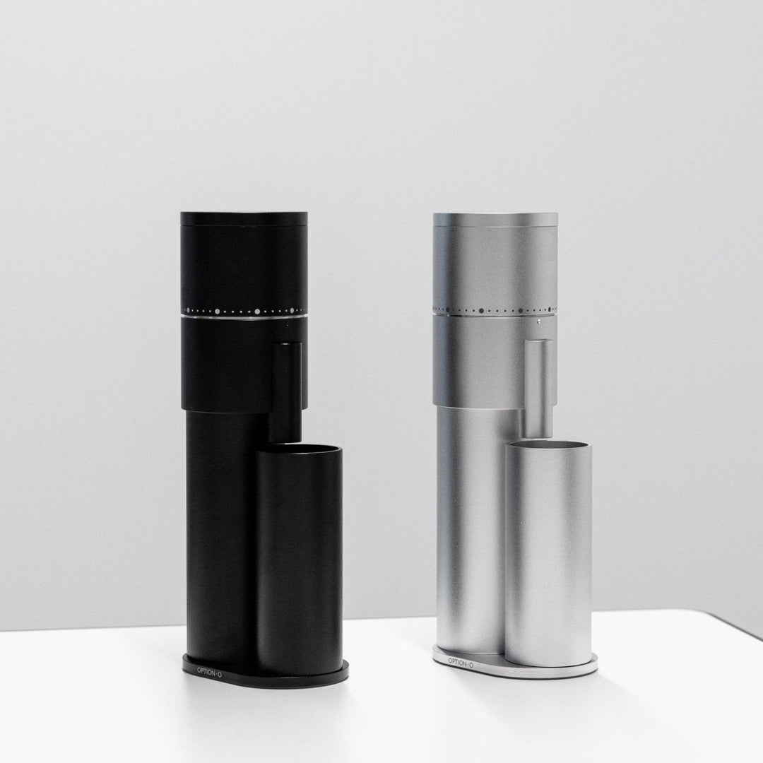 Option O Lagom Mini Silver Compact Coffee Grinder
