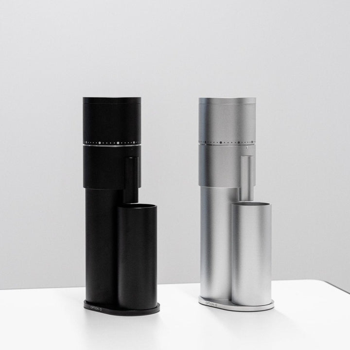 Option O Lagom Mini Silver Compact Coffee Grinder
